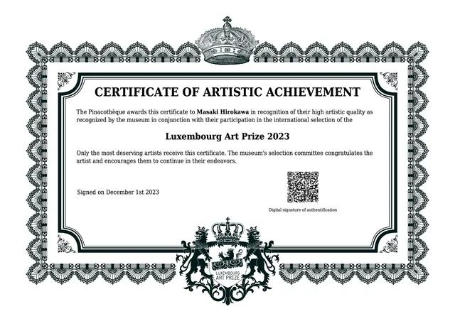 Meritorious Service to the Arts Award（Luxembourg Art Prize 主催）