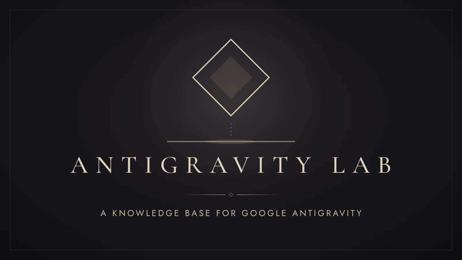Antigravity Lab — a knowledge base site for Google Antigravity